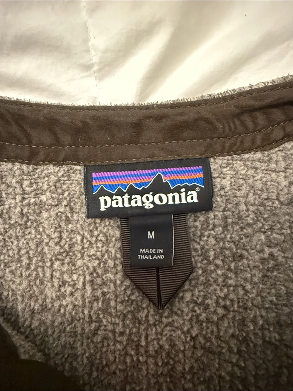Patagonia Gray Crewneck Henley Sweater